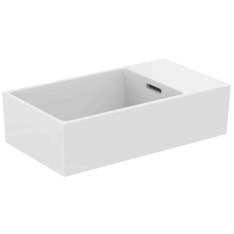 Prostokątna ceramiczna umywalka z ręcznym spłukiwaniem Ideal Standard Extra - T392401