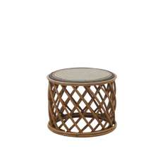 Okrągły stolik do kawy z rattanu Il Giardino di Legno Alice