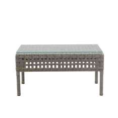 Niski prostokątny ogrodowy stolik boczny z włókna syntetycznego Il Giardino di Legno Argali