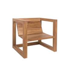Fotel ogrodowy z drewna tekowego Il Giardino di Legno Boxer