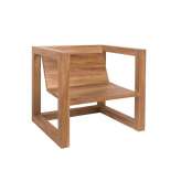 Fotel ogrodowy z drewna tekowego Il Giardino di Legno Boxer
