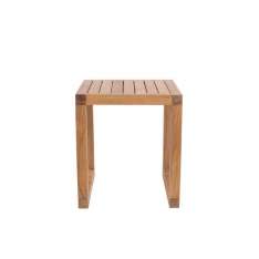 Kwadratowy stolik ogrodowy z drewna tekowego Il Giardino di Legno Boxer