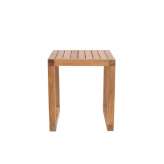 Kwadratowy stolik ogrodowy z drewna tekowego Il Giardino di Legno Boxer