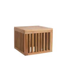 Kwadratowy stolik ogrodowy z drewna tekowego Il Giardino di Legno Code