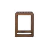 Kwadratowy stolik kawowy z drewna tekowego Il Giardino di Legno Dual