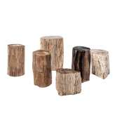 Stolik ogrodowy z drewna skamieniałego Il Giardino di Legno Fossil