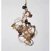 Roll & Hill Knotty Bubbles Chandelier 3 Lg, 2 Sm Bubbles, 5 Barnacles