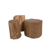 Stolik boczny z litego drewna Il Giardino di Legno REmix