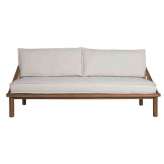 Dwuosobowa sofa ogrodowa z tkaniny Il Giardino di Legno Ring