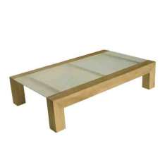 Niski prostokątny ogrodowy stolik boczny Il Giardino di Legno Saint Raphael