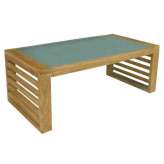 Niski prostokątny ogrodowy stolik boczny Il Giardino di Legno Saint Tropez