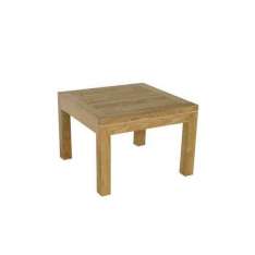 Niski kwadratowy drewniany stolik ogrodowy Il Giardino di Legno Savana