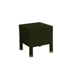 Niski kwadratowy stolik ogrodowy z włókna syntetycznego Il Giardino di Legno Sentosa