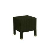 Niski kwadratowy stolik ogrodowy z włókna syntetycznego Il Giardino di Legno Sentosa