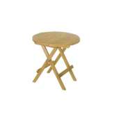 Składany drewniany okrągły stolik ogrodowy Il Giardino di Legno Venezia