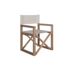 Składane drewniane krzesło ogrodowe z podłokietnikami Il Giardino di Legno Venezia