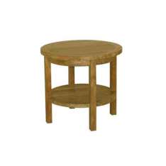 Niski okrągły drewniany stolik ogrodowy Il Giardino di Legno TENNIS