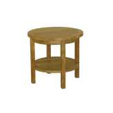 Niski okrągły drewniany stolik ogrodowy Il Giardino di Legno TENNIS