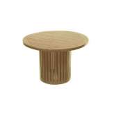 Niski okrągły drewniany stolik ogrodowy Il Giardino di Legno TENNIS