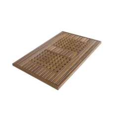 Prostokątna wycieraczka z drewna tekowego Il Giardino di Legno WELCOME