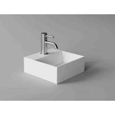 Nablatowa kwadratowa ceramiczna umywalka z ręcznym spłukiwaniem In Stock ALICE CERAMICA - SPY