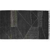 Wzorzysty, ręcznie robiony dywanik wełniany In Stock BAXTER - BERBÈRE PATTERN A