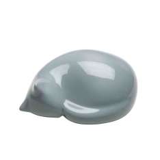 Ceramiczny przedmiot dekoracyjny In Stock VITRA - RESTING CAT LIGHT BLUE