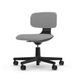 Obrotowe krzesło biurowe z tkaniny z podstawą 5-Spoke na kółkach In Stock VITRA - ROOKIE