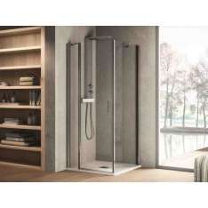 Prostokątna szklana kabina prysznicowa z drzwiami uchylnymi Inda® Claire design - 2
