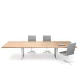 Modułowy drewniany stół konferencyjny z zarządzaniem kablami Inno In-Tensive MODULAR