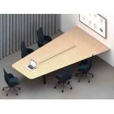 Modułowy multimedialny drewniany stół konferencyjny z systemem prowadzenia kabli Inno In-Tensive VISIO