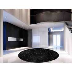 Dywanik konopny okrągły w jednolitym kolorze Italy Dream Design GIOTTO DIAMOND