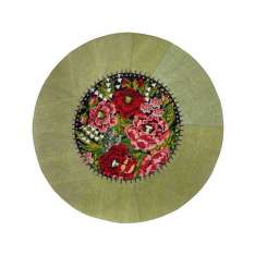 Okrągły dywanik z kwiatowym wzorem Italy Dream Design GIOTTO FIORI