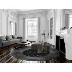 Dywanik konopny okrągły Italy Dream Design GIOTTO LUREX