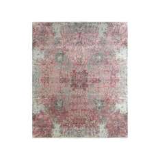 Ręcznie wykonany prostokątny dywanik Jaipur Rugs Amidst JWS-01 Medium Blue/Peony