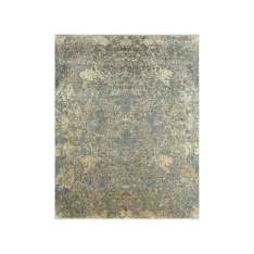 Ręcznie wykonany prostokątny dywanik Jaipur Rugs Amidst JWS-05 Medium Blue/Warm Gold