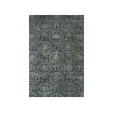 Ręcznie wykonany prostokątny dywanik Jaipur Rugs SEELEY TAQ-333 Indigo Blue/Gray Brown