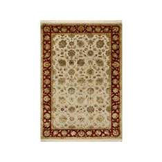 Ręcznie robiony dywanik Jaipur Rugs NEPHI QNQ-03 Medium Ivory/Red