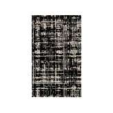 Ręcznie wykonany prostokątny dywanik Jaipur Rugs Baroque TAQ-266 Ebony/White