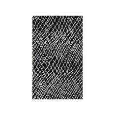 Ręcznie wykonany prostokątny dywanik Jaipur Rugs Baroque TAQ-275 Ebony/White