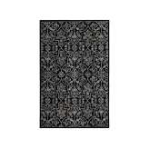 Ręcznie wykonany prostokątny dywanik Jaipur Rugs Baroque TAQ-334 Ebony/White
