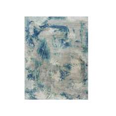 Ręcznie wykonany prostokątny dywanik Jaipur Rugs ELA-308 Antique White/Denim Blue