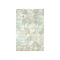 Ręcznie wykonany prostokątny dywanik Jaipur Rugs TAQ-4091 Silver Frost/White