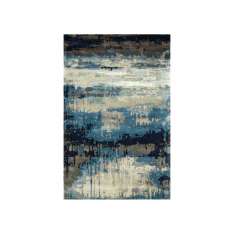 Ręcznie wykonany prostokątny dywanik Jaipur Rugs TAQ-4304 Ashwood/Ensign Blue