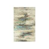 Ręcznie wykonany prostokątny dywanik Jaipur Rugs TAQ-4305 Antique White/Light Turquoise