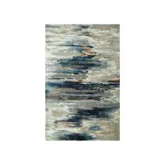 Ręcznie wykonany prostokątny dywanik Jaipur Rugs TAQ-4305 Ashwood/Skyline Blue