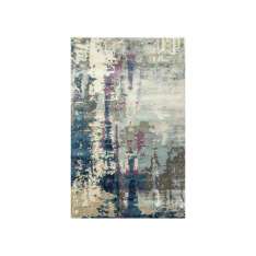 Ręcznie wykonany prostokątny dywanik Jaipur Rugs TAQ-4306 Ashwood/Skyline Blue