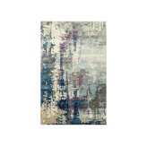 Ręcznie wykonany prostokątny dywanik Jaipur Rugs TAQ-4306 Ashwood/Skyline Blue
