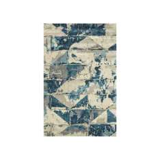 Ręcznie wykonany prostokątny dywanik Jaipur Rugs TAQ-4310 Ashwood/Indigo Blue