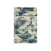 Ręcznie wykonany prostokątny dywanik Jaipur Rugs TAQ-4310 Ashwood/Indigo Blue